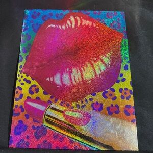 VTG Lisa Frank Holographic “Hot Lips” with Lipstick Pop Art